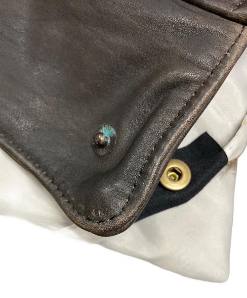 echtes leder（エヒテス レーダァ）echtes leder (エヒテス レーダァ) ファー付レザージャケット ブラウン サイズ:Lの古着・服飾アイテム
