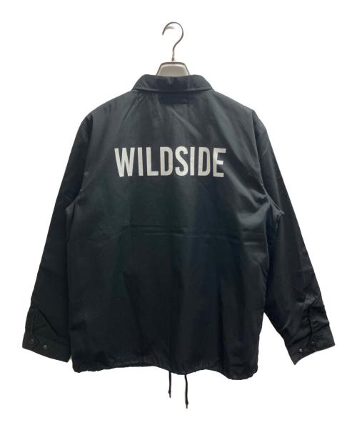 WILDSIDE YOHJI YAMAMOTO（ワイルドサイド ヨウジ ヤマモト）WILDSIDE YOHJI YAMAMOTO (ワイルドサイド ヨウジ ヤマモト) コーチジャケット ブラック サイズ:4の古着・服飾アイテム