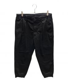 WILDSIDE YOHJI YAMAMOTO（ワイルドサイド ヨウジ ヤマモト）の古着「Cotton Chino Rib Pants」｜ブラック