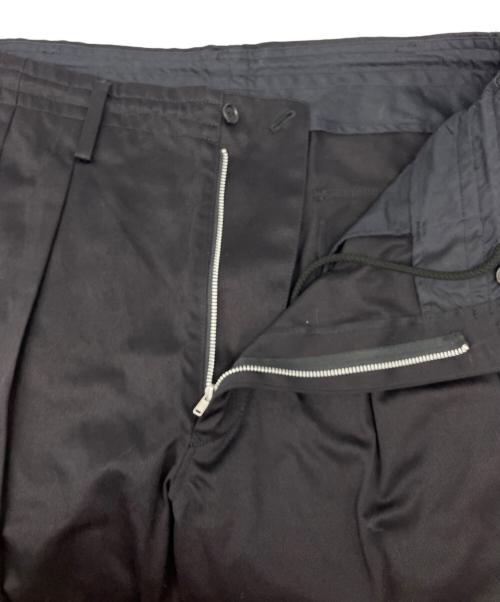 WILDSIDE YOHJI YAMAMOTO（ワイルドサイド ヨウジ ヤマモト）WILDSIDE YOHJI YAMAMOTO (ワイルドサイド ヨウジ ヤマモト) Cotton Chino Rib Pants ブラック サイズ:SIZE 3 未使用品の古着・服飾アイテム