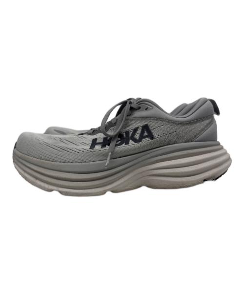 HOKAONEONE（ホカオネオネ）HOKAONEONE (ホカオネオネ) M BONDI 8 メッシュ ローカットスニーカー グレー サイズ:25.5の古着・服飾アイテム