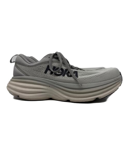 HOKAONEONE（ホカオネオネ）HOKAONEONE (ホカオネオネ) M BONDI 8 メッシュ ローカットスニーカー グレー サイズ:25.5の古着・服飾アイテム