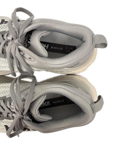 HOKAONEONE（ホカオネオネ）HOKAONEONE (ホカオネオネ) M BONDI 8 メッシュ ローカットスニーカー グレー サイズ:25.5の古着・服飾アイテム