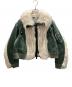 sacai（サカイ）の古着「Faux Fur x Nylon Blouson」｜グリーン
