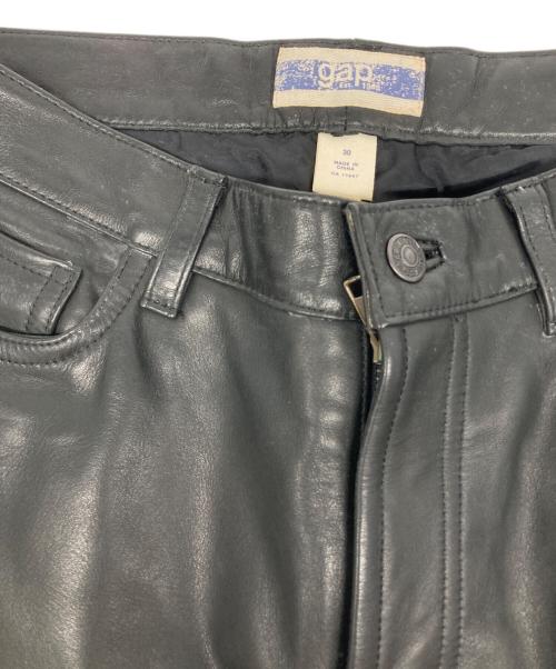 GAP（ギャップ）GAP (ギャップ) レザーパンツ ブラック サイズ:30の古着・服飾アイテム