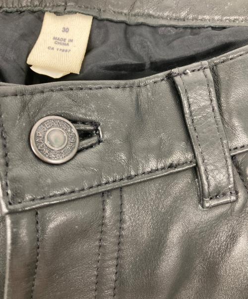 GAP（ギャップ）GAP (ギャップ) レザーパンツ ブラック サイズ:30の古着・服飾アイテム