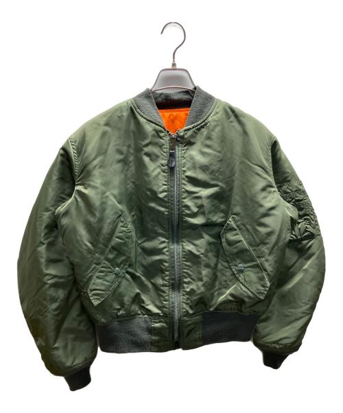 ALPHA（アルファ）ALPHA (アルファ) MA-1ジャケット カーキ サイズ:Sの古着・服飾アイテム
