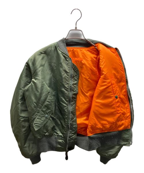 ALPHA（アルファ）ALPHA (アルファ) MA-1ジャケット カーキ サイズ:Sの古着・服飾アイテム