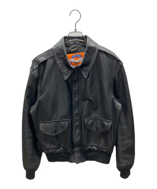 cooper（クーパー）COOPER (クーパー) A-2 フライトジャケット ブラック サイズ:38の古着・服飾アイテム