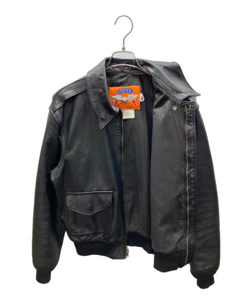 cooper（クーパー）COOPER (クーパー) A-2 フライトジャケット ブラック サイズ:38の古着・服飾アイテム