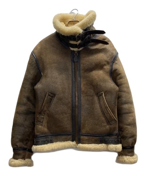 AVIREX（アヴィレックス）AVIREX (アヴィレックス) B-3 ムートンジャケット ブラウン サイズ:36の古着・服飾アイテム