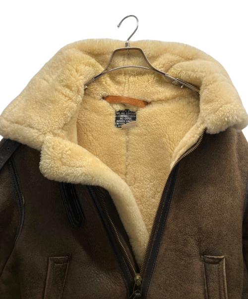 AVIREX（アヴィレックス）AVIREX (アヴィレックス) B-3 ムートンジャケット ブラウン サイズ:36の古着・服飾アイテム