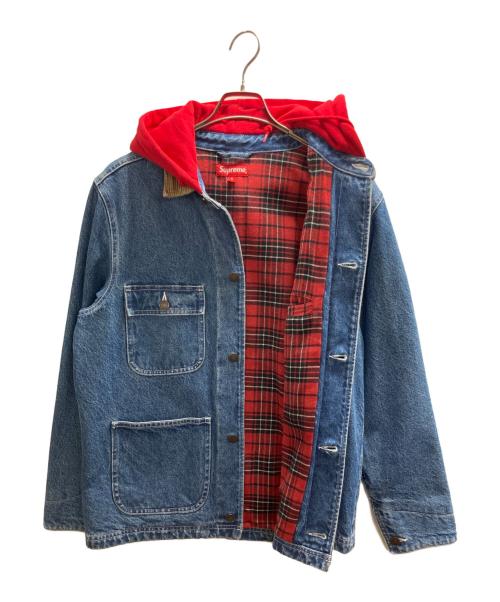 SUPREME（シュプリーム）SUPREME (シュプリーム) Hooded chore coat ブルー サイズ:Sの古着・服飾アイテム