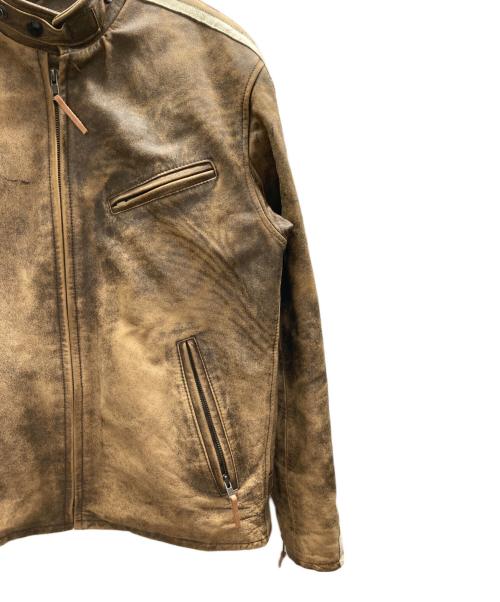 Liugoo Leathers（リューグーレザーズ）LIUGOO LEATHERS (リューグーレザーズ) レザージャケット ブラウン サイズ:Lの古着・服飾アイテム