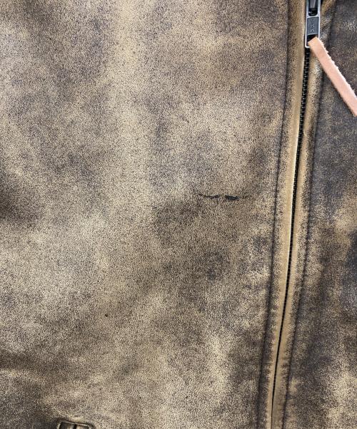 Liugoo Leathers（リューグーレザーズ）LIUGOO LEATHERS (リューグーレザーズ) レザージャケット ブラウン サイズ:Lの古着・服飾アイテム