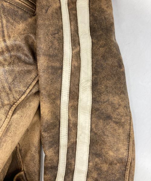 Liugoo Leathers（リューグーレザーズ）LIUGOO LEATHERS (リューグーレザーズ) レザージャケット ブラウン サイズ:Lの古着・服飾アイテム