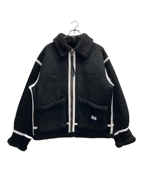 BEDWIN &THE HEARTBREAKERS（ベドウィンアンドザ ハートブレイカーズ）BEDWIN &THE HEARTBREAKERS (ベドウィンアンドザ ハートブレイカーズ) TYPE B3 FAKE MOUTON JACKET ブラック サイズ:-の古着・服飾アイテム