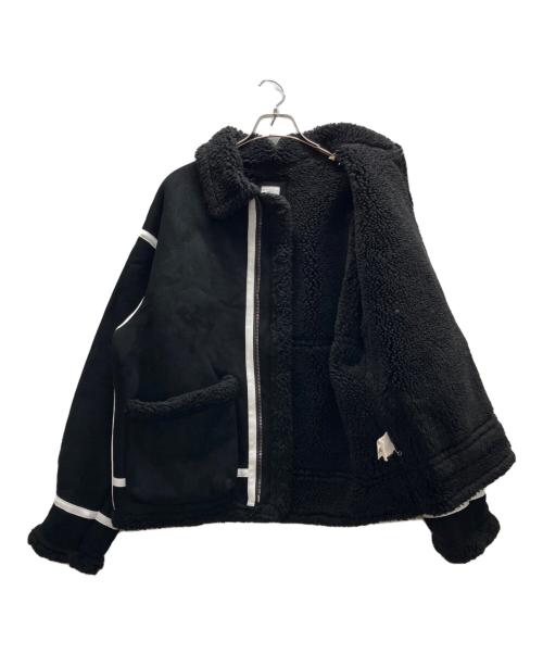 BEDWIN &THE HEARTBREAKERS（ベドウィンアンドザ ハートブレイカーズ）BEDWIN &THE HEARTBREAKERS (ベドウィンアンドザ ハートブレイカーズ) TYPE B3 FAKE MOUTON JACKET ブラック サイズ:-の古着・服飾アイテム