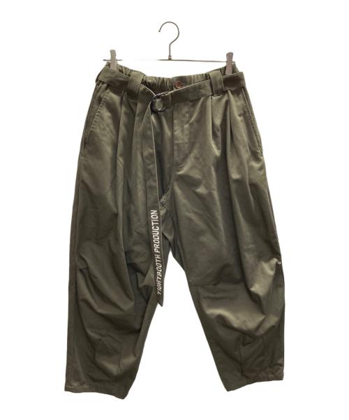 TIGHTBOOTH PRODUCTION（タイトブースプロダクション）TIGHTBOOTH PRODUCTION (タイトブースプロダクション) herringbone balloon pants カーキ サイズ:Mの古着・服飾アイテム