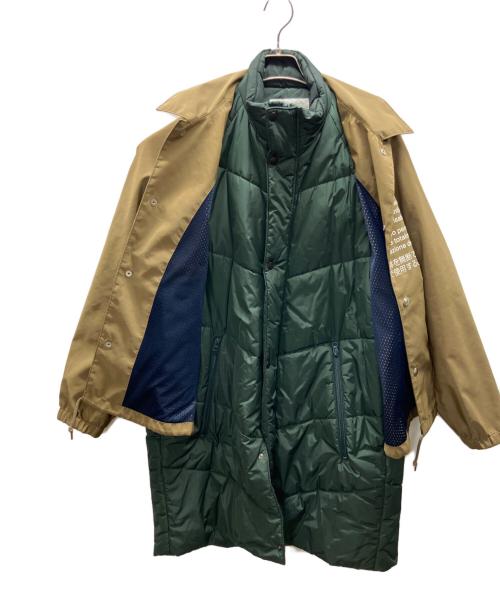 KOLOR（カラー）KOLOR (カラー) ナイロンタッサーコーティング グリーン×ベージュ サイズ:2の古着・服飾アイテム