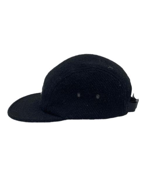 SUPREME（シュプリーム）Supreme (シュプリーム) Harris Tweed camp cap ブラックの古着・服飾アイテム