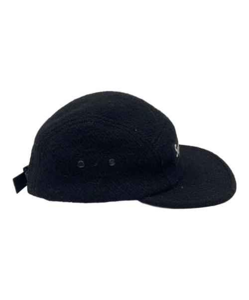 SUPREME（シュプリーム）Supreme (シュプリーム) Harris Tweed camp cap ブラックの古着・服飾アイテム