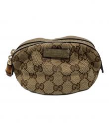 GUCCI（グッチ）の古着「ミニポーチ」｜ベージュ・ブラウン