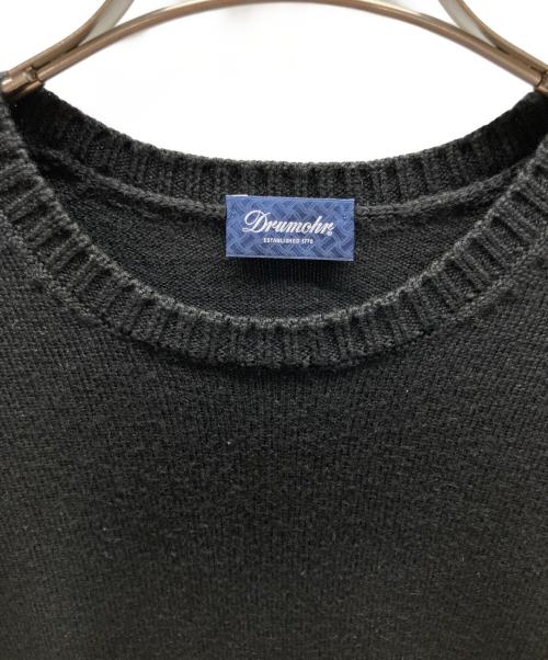 Drumohr（ドルモア）Drumohr (ドルモア) メリノウールニット ブラック サイズ:50の古着・服飾アイテム