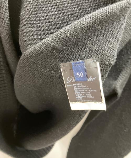 Drumohr（ドルモア）Drumohr (ドルモア) メリノウールニット ブラック サイズ:50の古着・服飾アイテム