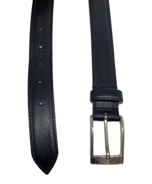 Whitehouse Cox（ホワイトハウスコックス）Whitehouse Cox (ホワイトハウスコックス) レザーベルト ブラック サイズ:32/80の古着・服飾アイテム