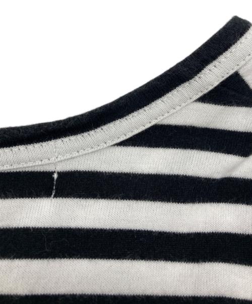 PLAY COMME des GARCONS（プレイコムデギャルソン）PLAY COMME des GARCONS (プレイコムデギャルソン) ボーダーロングスリーブカットソー ブラック サイズ:XLの古着・服飾アイテム