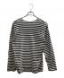 PLAY COMME des GARCONS (プレイコムデギャルソン) ボーダーロングスリーブカットソー ブラック サイズ:XL：9000円
