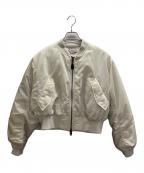 TOP KHAKI×AP STUDIOトップカーキ×エーピーストゥディオ）の古着「別注ショートMA-1」｜アイボリー