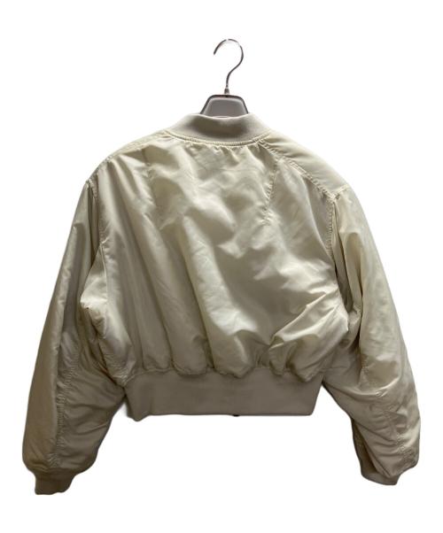 TOP KHAKI（トップカーキ）TOP KHAKI (トップカーキ) AP STUDIO (エーピーストゥディオ) 別注ショートMA-1 アイボリー サイズ:38 未使用品の古着・服飾アイテム