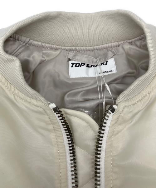 TOP KHAKI（トップカーキ）TOP KHAKI (トップカーキ) AP STUDIO (エーピーストゥディオ) 別注ショートMA-1 アイボリー サイズ:38 未使用品の古着・服飾アイテム