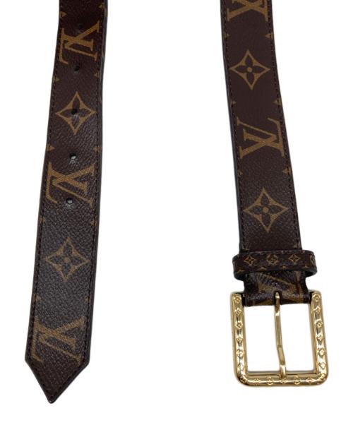 LOUIS VUITTON（ルイ ヴィトン）LOUIS VUITTON (ルイ ヴィトン) サンチュール デイリー マルチポケット 30MM ブラウン・ブラックの古着・服飾アイテム