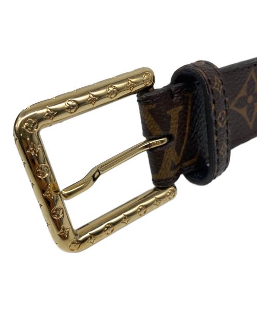 LOUIS VUITTON（ルイ ヴィトン）LOUIS VUITTON (ルイ ヴィトン) サンチュール デイリー マルチポケット 30MM ブラウン・ブラックの古着・服飾アイテム