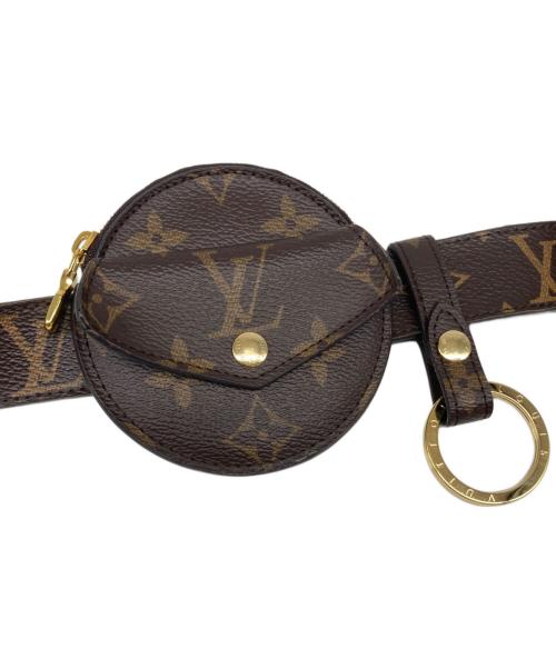 LOUIS VUITTON（ルイ ヴィトン）LOUIS VUITTON (ルイ ヴィトン) サンチュール デイリー マルチポケット 30MM ブラウン・ブラックの古着・服飾アイテム