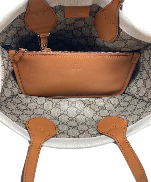 GUCCI（グッチ）GUCCI (グッチ) 2WAYバッグ アイボリー×ブラウンの古着・服飾アイテム