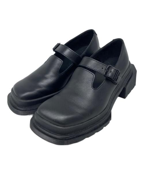 Dr.Martens（ドクターマーチン）Dr.Martens (ドクターマーチン) スクエアトゥ メリージェーン ヒール ブラック サイズ:UK3の古着・服飾アイテム