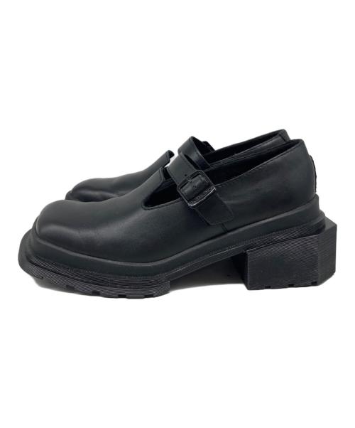 Dr.Martens（ドクターマーチン）Dr.Martens (ドクターマーチン) スクエアトゥ メリージェーン ヒール ブラック サイズ:UK3の古着・服飾アイテム