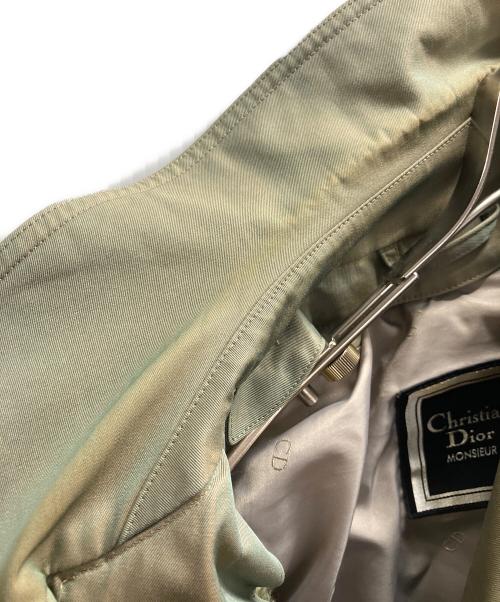 Christian Dior MONSIEUR（クリスチャンディオールムッシュ）Christian Dior MONSIEUR (クリスチャンディオールムッシュ) ライナー付ステンカラーコート グリーン サイズ:Sの古着・服飾アイテム