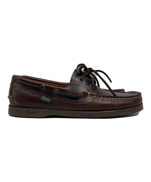 PARABOOT（パラブーツ）PARABOOT (パラブーツ) MARINE BARTH デッキシューズ ブラウン サイズ:7の古着・服飾アイテム
