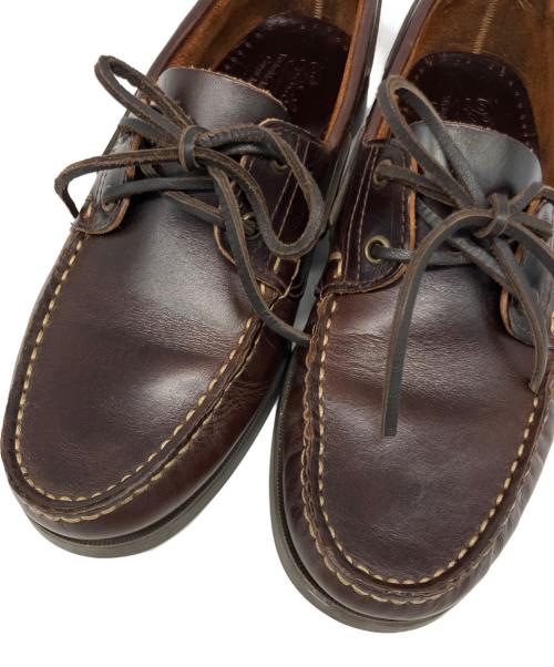 PARABOOT（パラブーツ）PARABOOT (パラブーツ) MARINE BARTH デッキシューズ ブラウン サイズ:7の古着・服飾アイテム