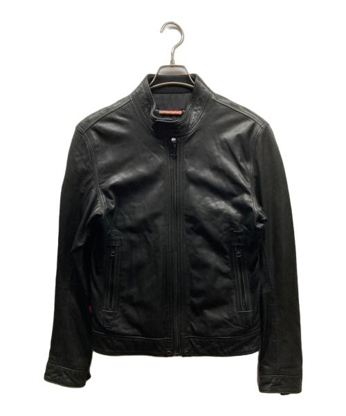 LEVI'S（リーバイス）LEVI'S (リーバイス) シングルレザージャケット ブラック サイズ:Ⅿの古着・服飾アイテム
