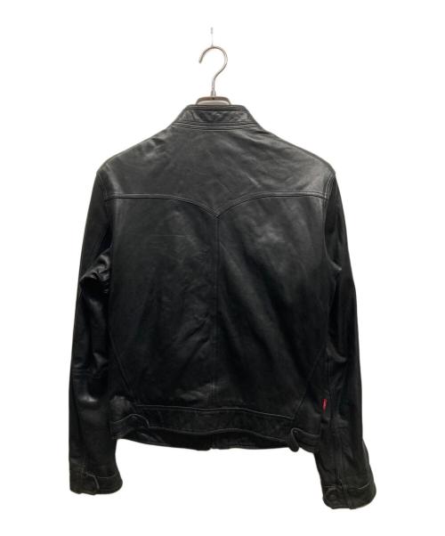 LEVI'S（リーバイス）LEVI'S (リーバイス) シングルレザージャケット ブラック サイズ:Ⅿの古着・服飾アイテム