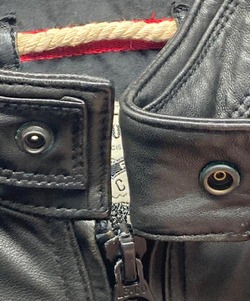 LEVI'S（リーバイス）LEVI'S (リーバイス) シングルレザージャケット ブラック サイズ:Ⅿの古着・服飾アイテム