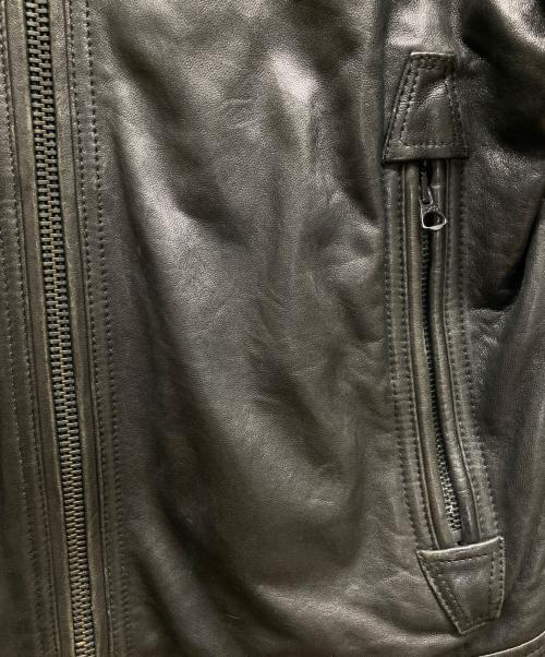 LEVI'S（リーバイス）LEVI'S (リーバイス) シングルレザージャケット ブラック サイズ:Ⅿの古着・服飾アイテム