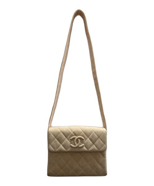 CHANEL（シャネル）CHANEL (シャネル) ショルダーバッグ ベージュ・ピンクベージュの古着・服飾アイテム