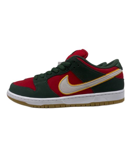 NIKE SB（ナイキエスビー）NIKE SB (ナイキエスビー) Dunk Low PRM レッド×グリーン サイズ:28の古着・服飾アイテム